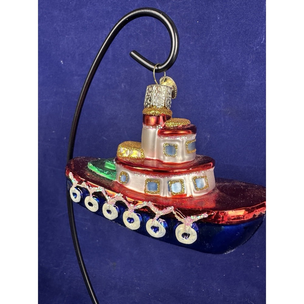 Tugboat Christmas Ornament OWC Old World Christmas
